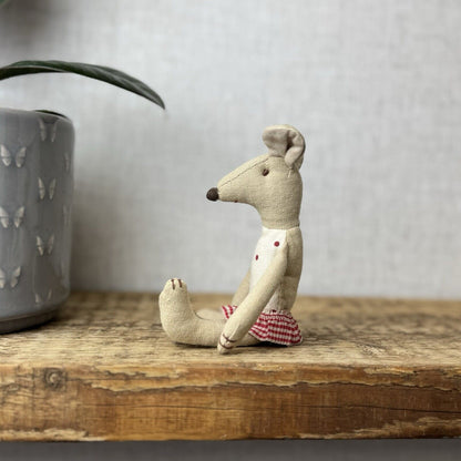Maileg First Edition Mum Mouse - 2012 Vintage Mum Mouse With Skirt 