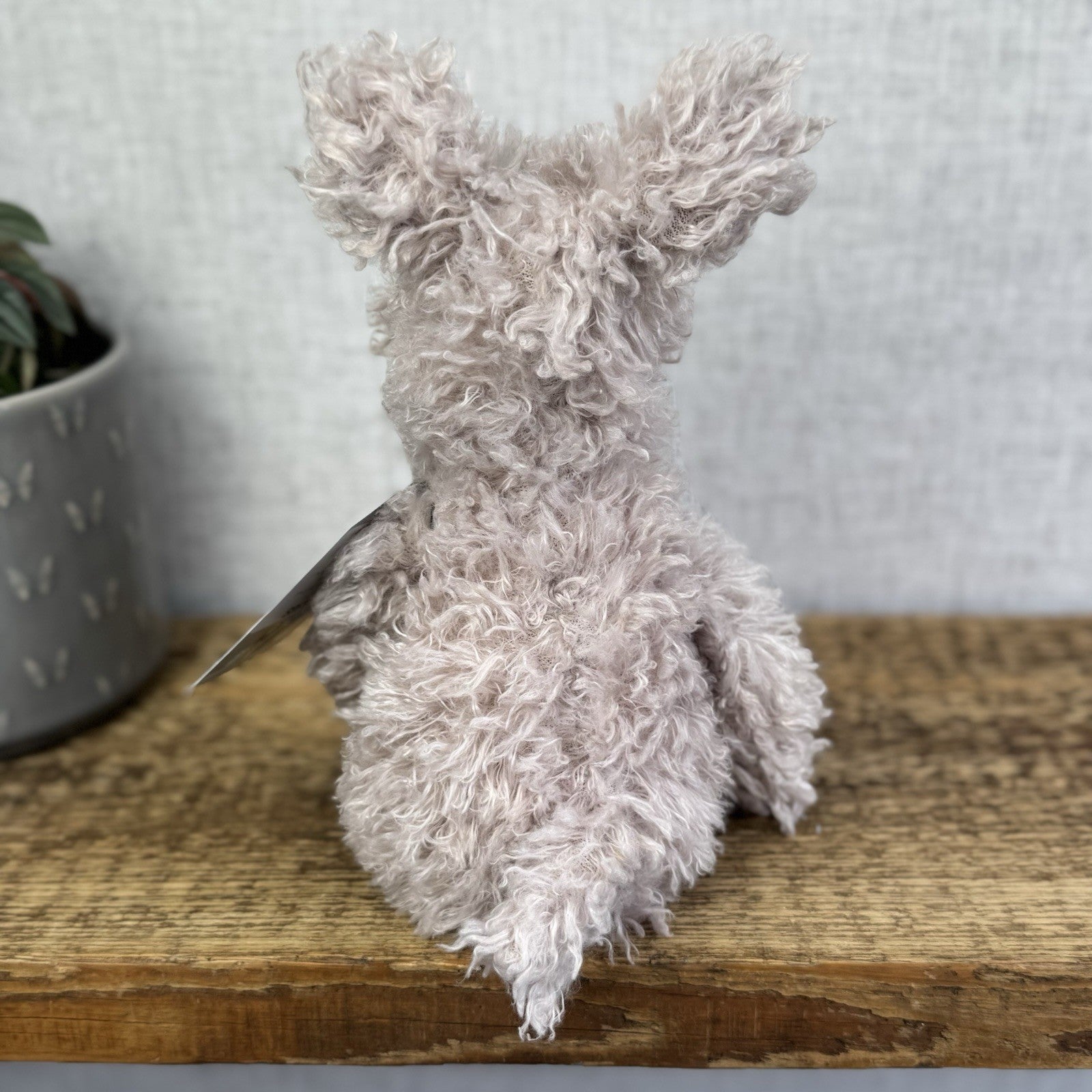 Jellycat Small Scamp Pup - Curly Beige Terrier Soft Toy Beanie Vintage/Retired