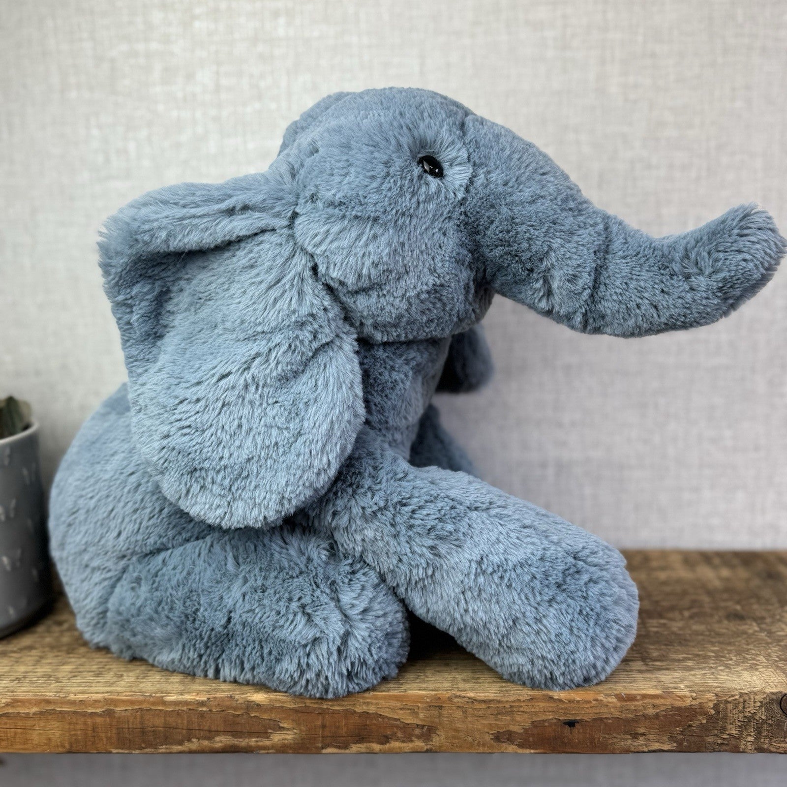 Jellycat Large Huggady Elephant - Big Floppy Elephant Beanie Rare/Retired 26"