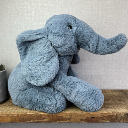 Jellycat Large Huggady Elephant - Big Floppy Elephant Beanie Rare/Retired 26"