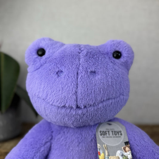 Build a Bear Hoppy Purple Lavender Spring Frog - Purple Frog BAB Retired 17”
