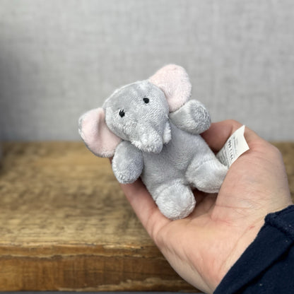 Marks & Spencers Soft Toy - M&S Miniature Elephant Plush Vintage - 7913686