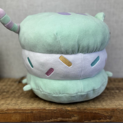 Gund Pusheen Cat Mint Green Ice Cream Sandwich Cat Large 10"