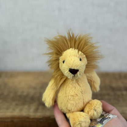 Jellycat Baby Bashful Lion - Tiny Mini Lion Soft Toy Pocket Pal Beanie Rare 5”