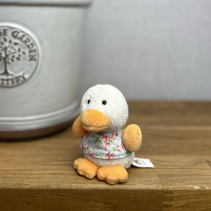 Jellycat Spring Sweetie Chick - Tiny Chick In Floral Top - Tiny Duck 4”