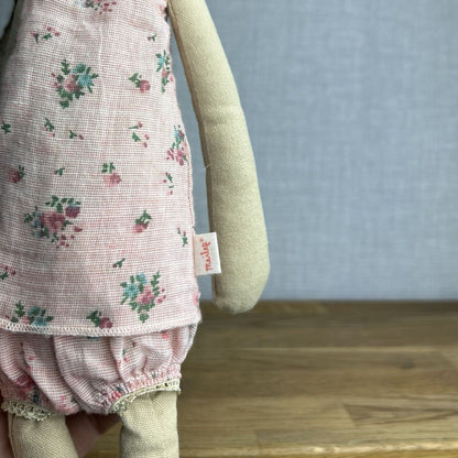 Maileg Medium Rabbit 2016 - ID 16-3200-00 - Floral Set Rabbit Retired - 20”/51cm