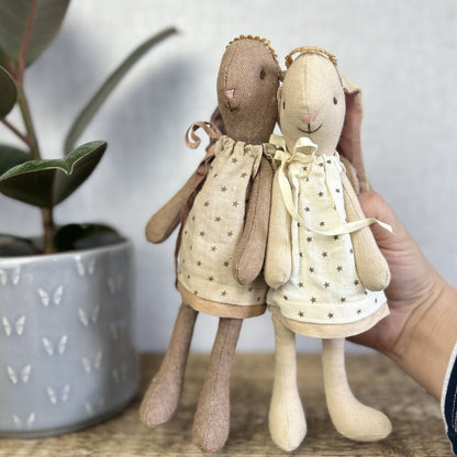 Maileg Mini Bunny Angel Gabriella - Retired 2013 - Brown Angel Bunny