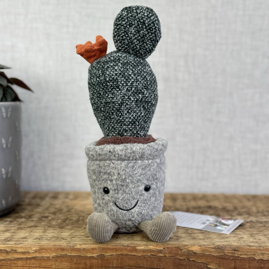 Jellycat Amuseable Silly Prickly Pear Cactus - Small Beanie Plant Soft Toy 10"