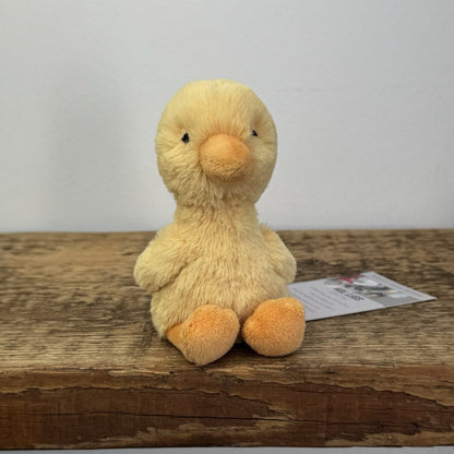 Jellycat Yellow Diddy Duckling - Tiny Rare Yellow Duckling Mini Beanie Plush 5"