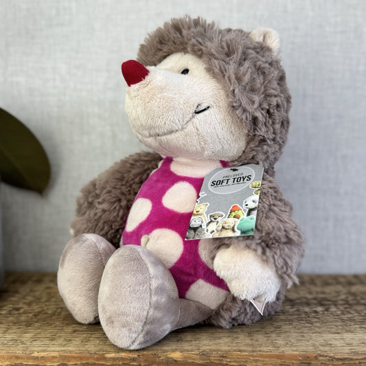Nici Forest Friends Harriet Hedgehog - Fluffy Hedgehog Beanie With Pink Tummy