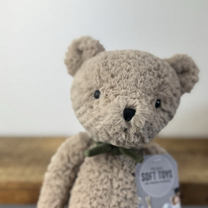 Jellycat Ambalie Bear - Beige/Brown Retired Traditional Bear Retired 11"