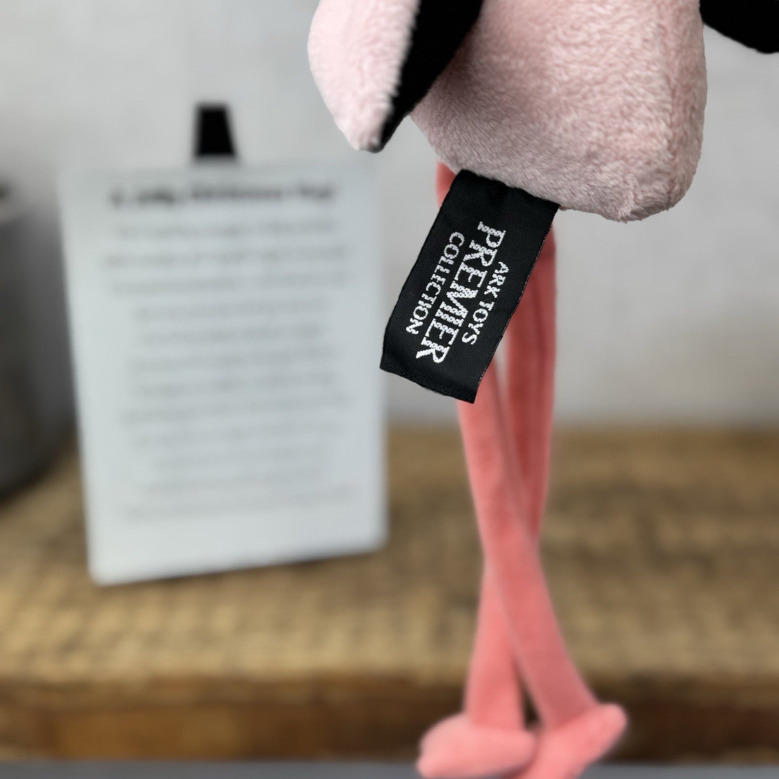 Ark Premier Pink Flamingo Beanie Bird - Christmas Gift Soft Toy Wrapped & Ready