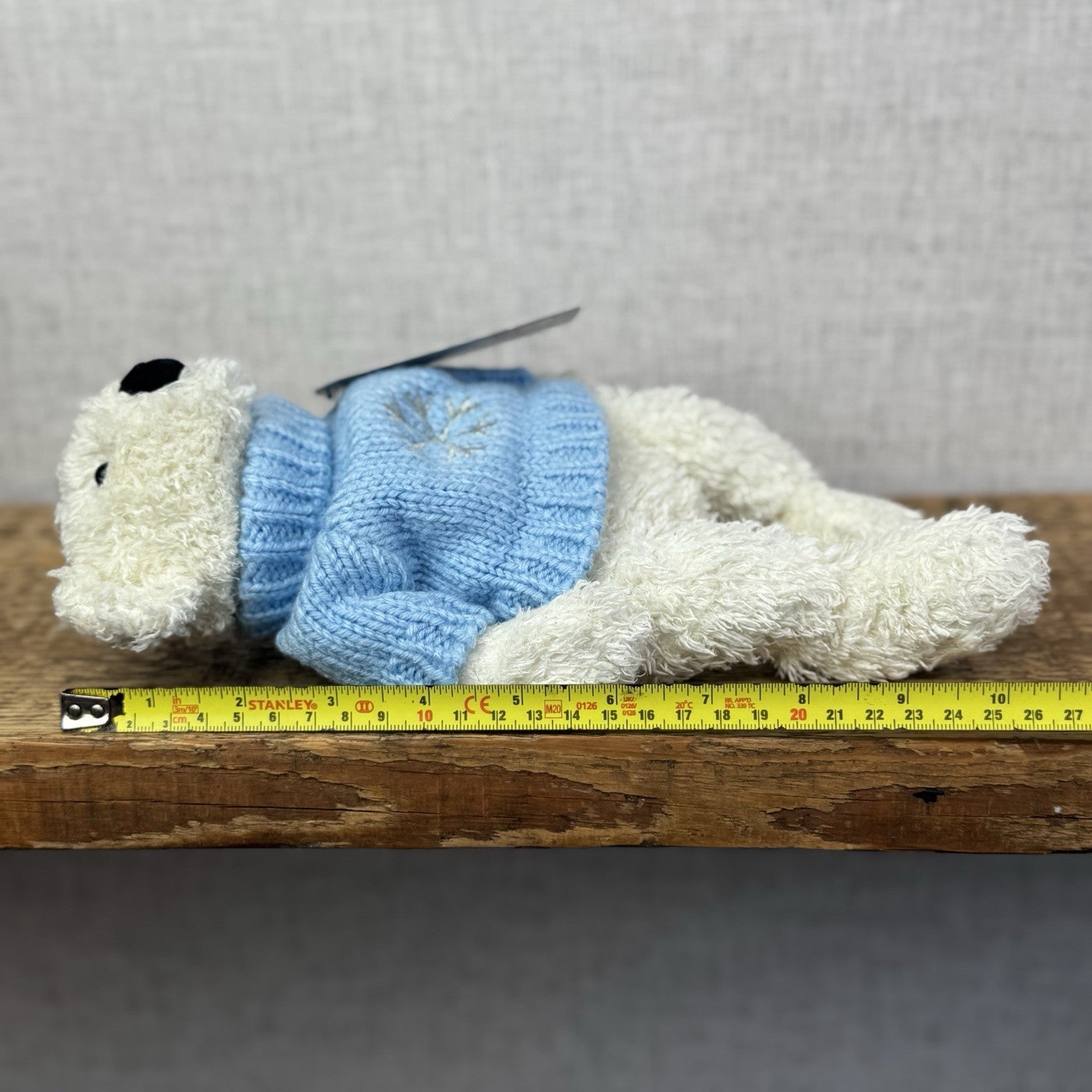 Jellycat Small Winter Tumbler Bear - Bunglie Style Bear Beanie Plush 11" Small