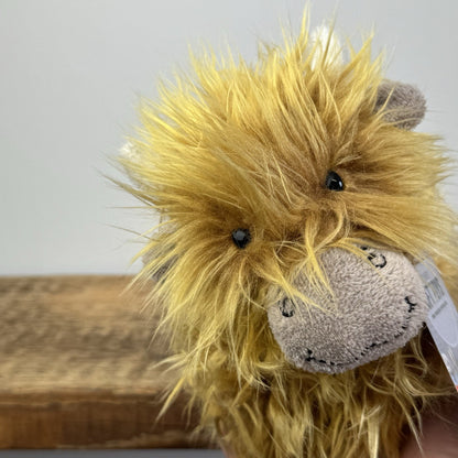 Jellycat Small Truffles Highland Cow - Small Pillow Soft Toy Vintage 7"