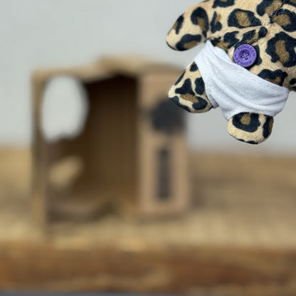 Fuggler Baby Fugg - Series 1 Baby Stink Face Leopard Print Mini Fuggler With Box