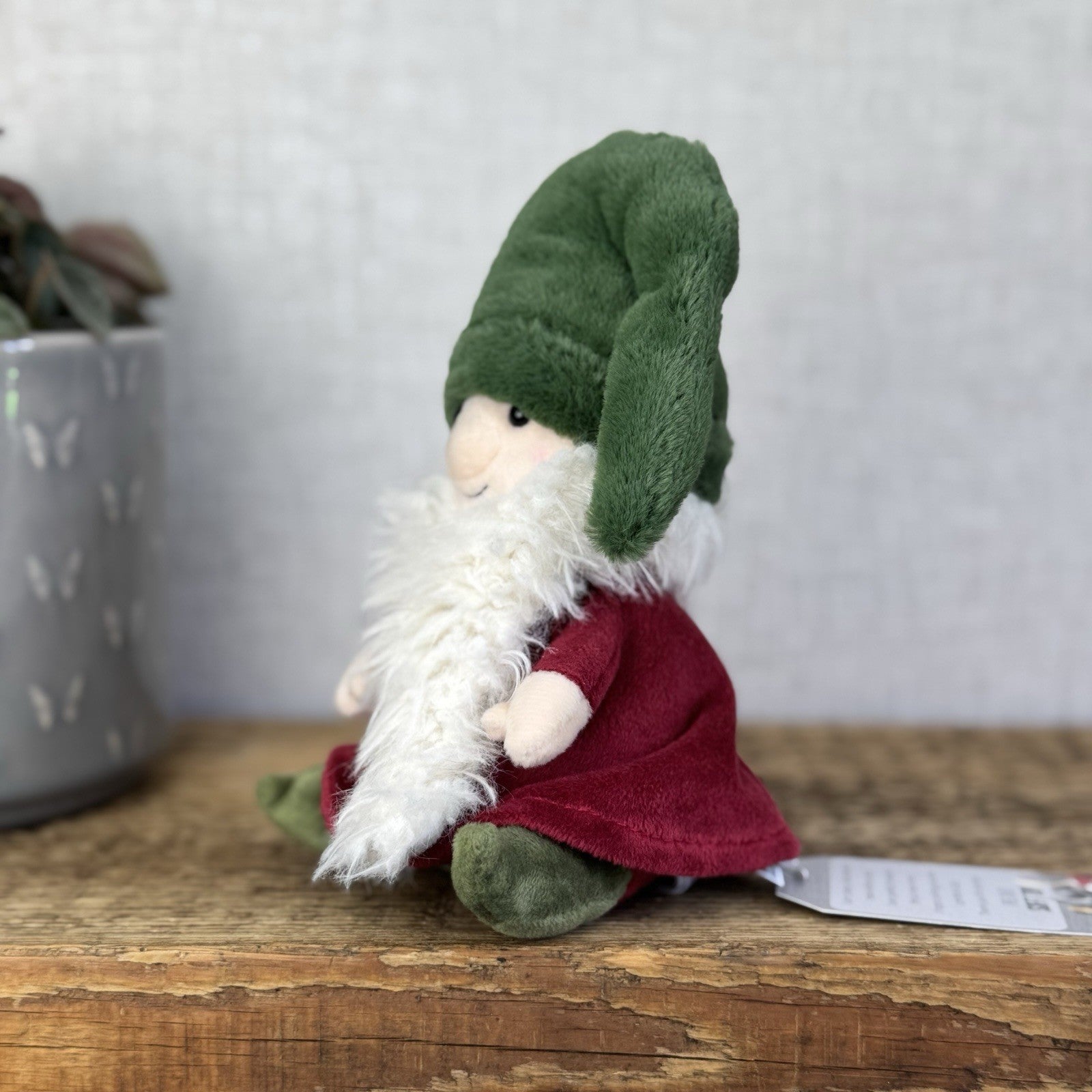 Jellycat Noel Nisse Gnome - Small Garden Gnome Soft Toy Beanie Display 6"