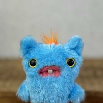 Fuggler Baby Series 3 Screech Baby Blue Fluffy Miniature Fuggler In Diaper 4"