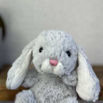 Jellycat Silver Yummy Bunny - Tiny Light Grey Bunny Rabbit New With Tags 6"