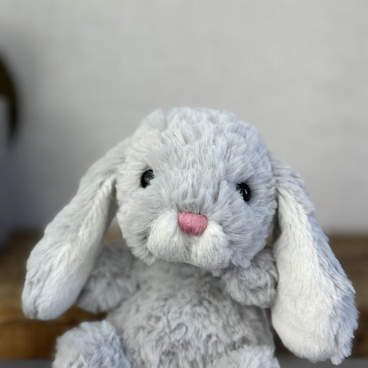 Jellycat Silver Yummy Bunny - Tiny Light Grey Bunny Rabbit New With Tags 6"