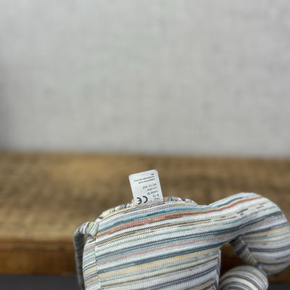 Muji X Jellycat Collaboration Mouse Stripe Retired - Recycled Yarn Soft Toy