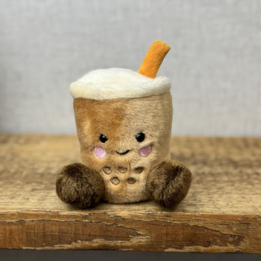 Aurora - Palm Pals Mini Beanbag Plush -  Milky Tea Boba Soft Toy Beanie Plush 5"