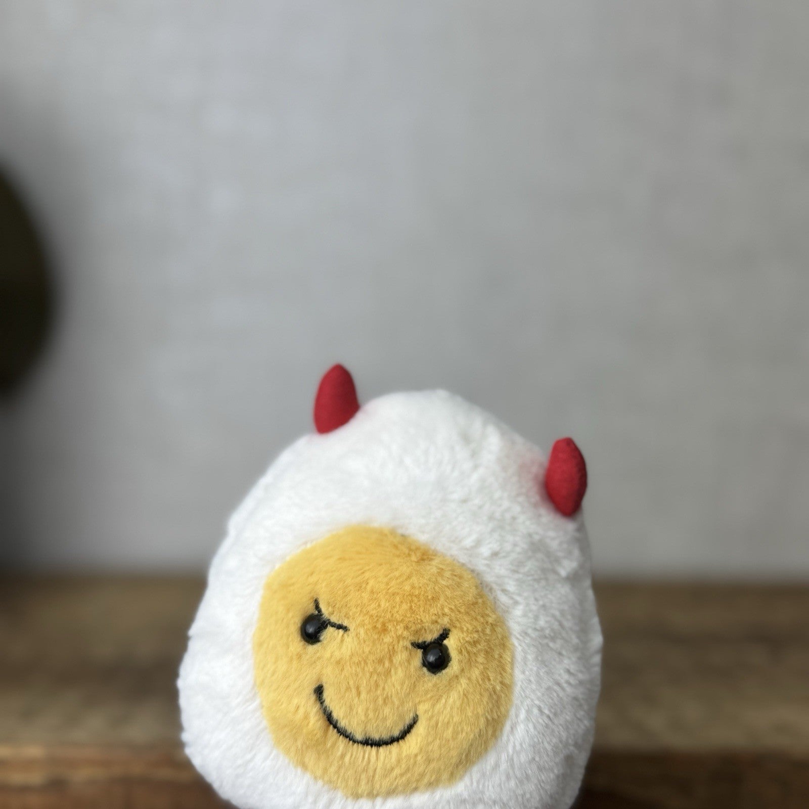 Jellycat Amuseable Devil Egg - Devilled Egg Retired Food Soft Beanie Mini 5"