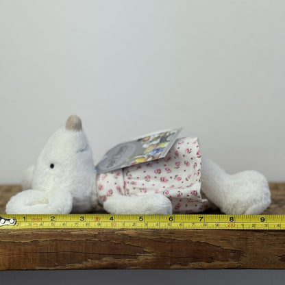 Jellycat Mouya Mouse - Little White Company Collab Mouse In Dress 9"