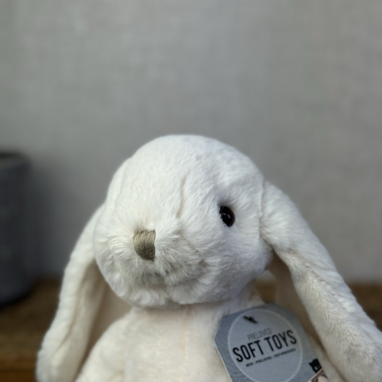 Bukowski Bears - Lovely Kanini Bunny White - White Floppy Beanie Rabbit Plush 