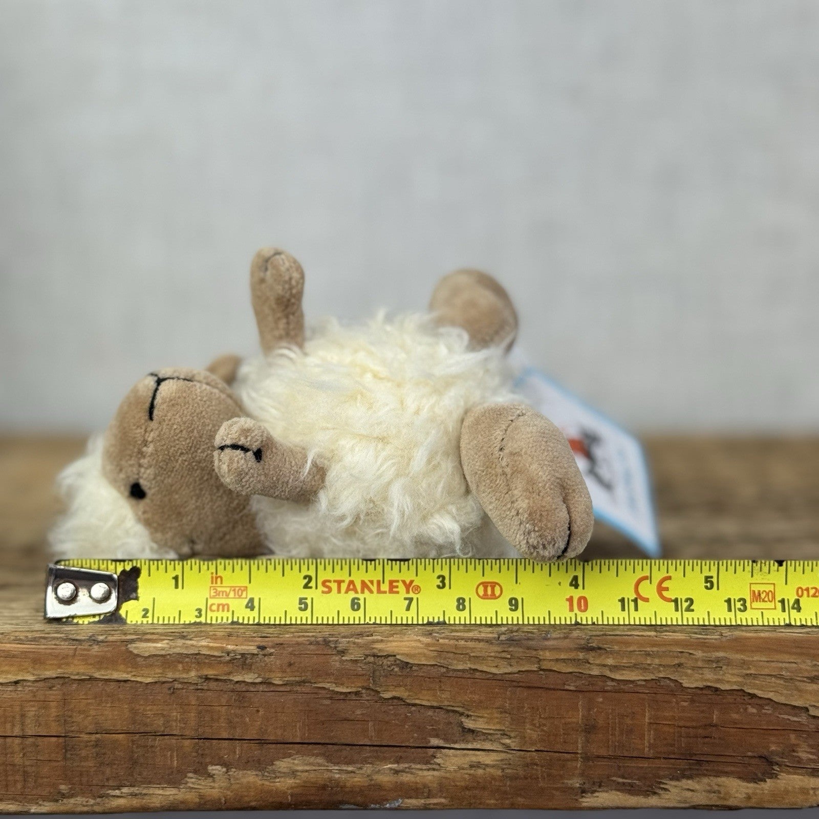 Jellycat Baby Puffball Sheep - Small Fluffy Cream Beanie Vintage With Tag 3”