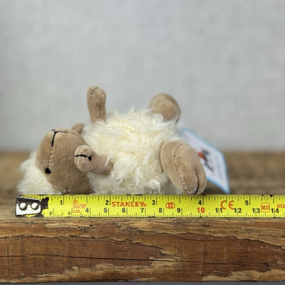 Jellycat Baby Puffball Sheep - Small Fluffy Cream Beanie Vintage With Tag 3”