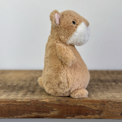 Jellycat Happy Cinnamon Hamster Plush Toy Rare Retired With Tags 6"