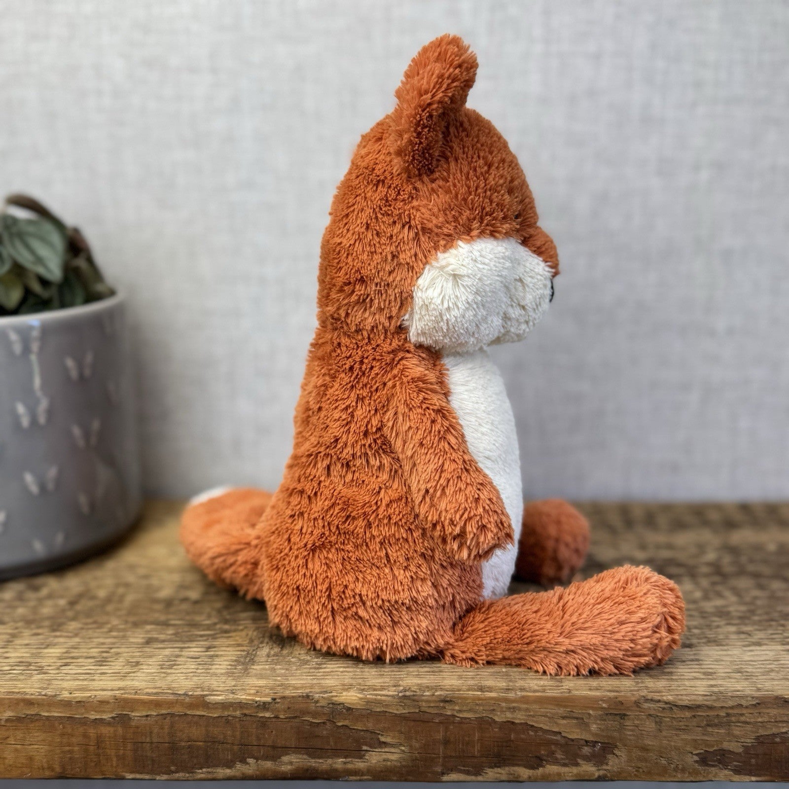 Jellycat Peanut Fox - Medium Peanut Scruffy Small Chubby Red Fox Beanie 12"