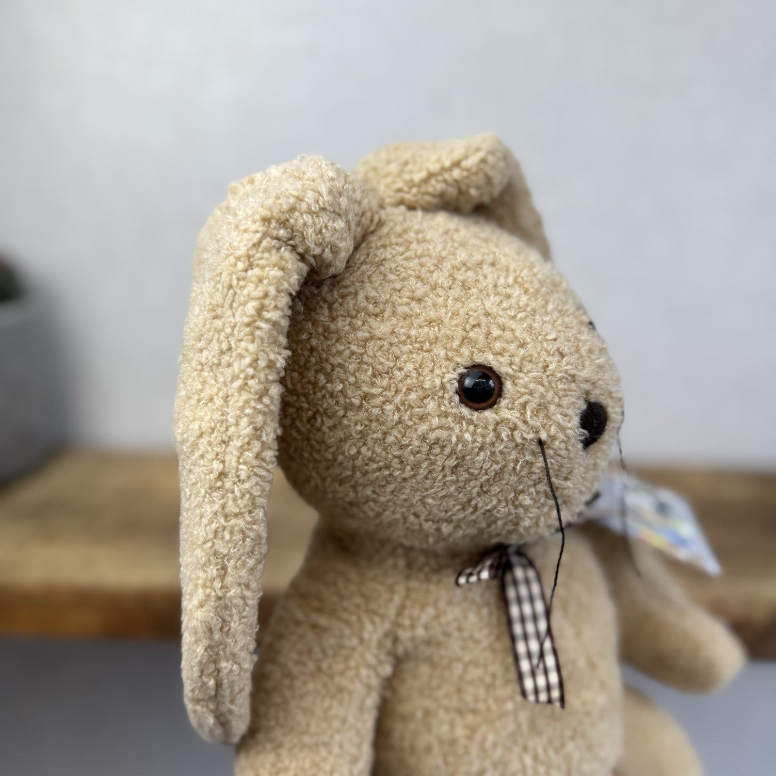 Mamas And Papas Vintage Bramwell Bunny Soft Toy Large 17 Beige Fleece Bunny