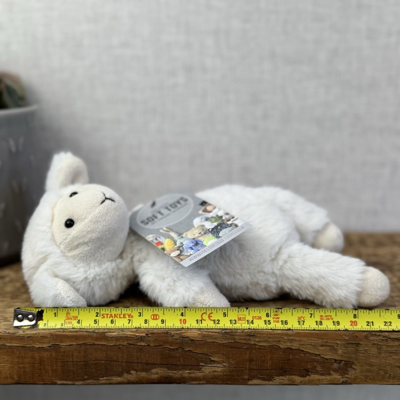 Jellycat Nibbles Lamb - White Sheep Beanie Farm Animal Fluffy Retired Rare 10"
