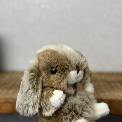 Barbara Bukowski Baby Graham Bunny Rabbit - Soft Toy Kanini Tiny Brown Mix Bunny