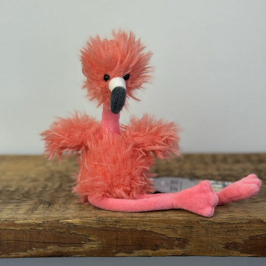 Jellycat Bonbon Flamingo - Mini Flamingo Fluffy Soft Toy Retired Rare 9"