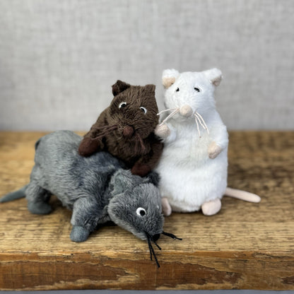 Ikea Gosig Mus Plush Mouse - Small Grey Mouse Soft Toy Discontinued Plush 4"