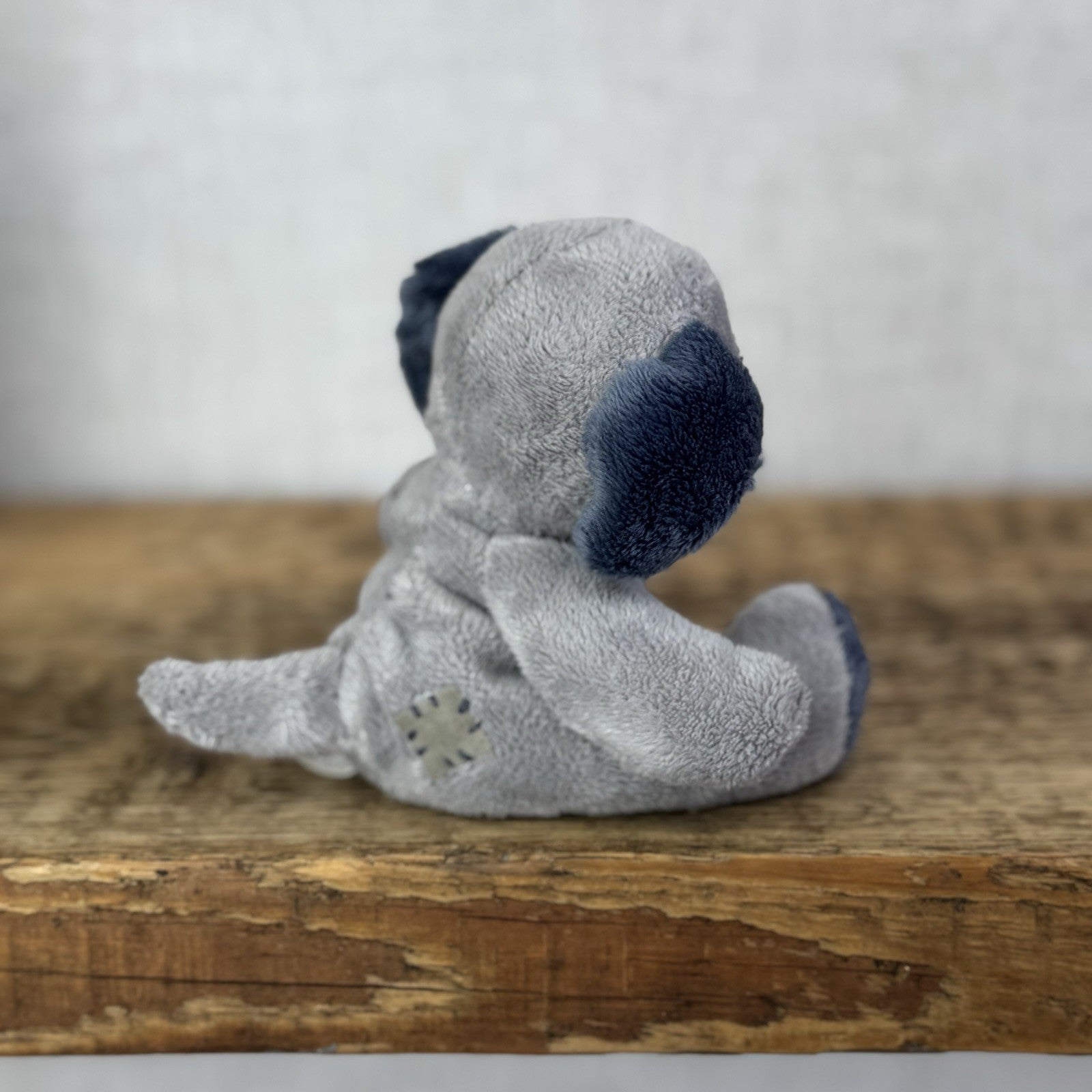 Blue Nose Friends Patch #1 - Grey Blue Nose Dog Soft Toy Beanie Mini 5"