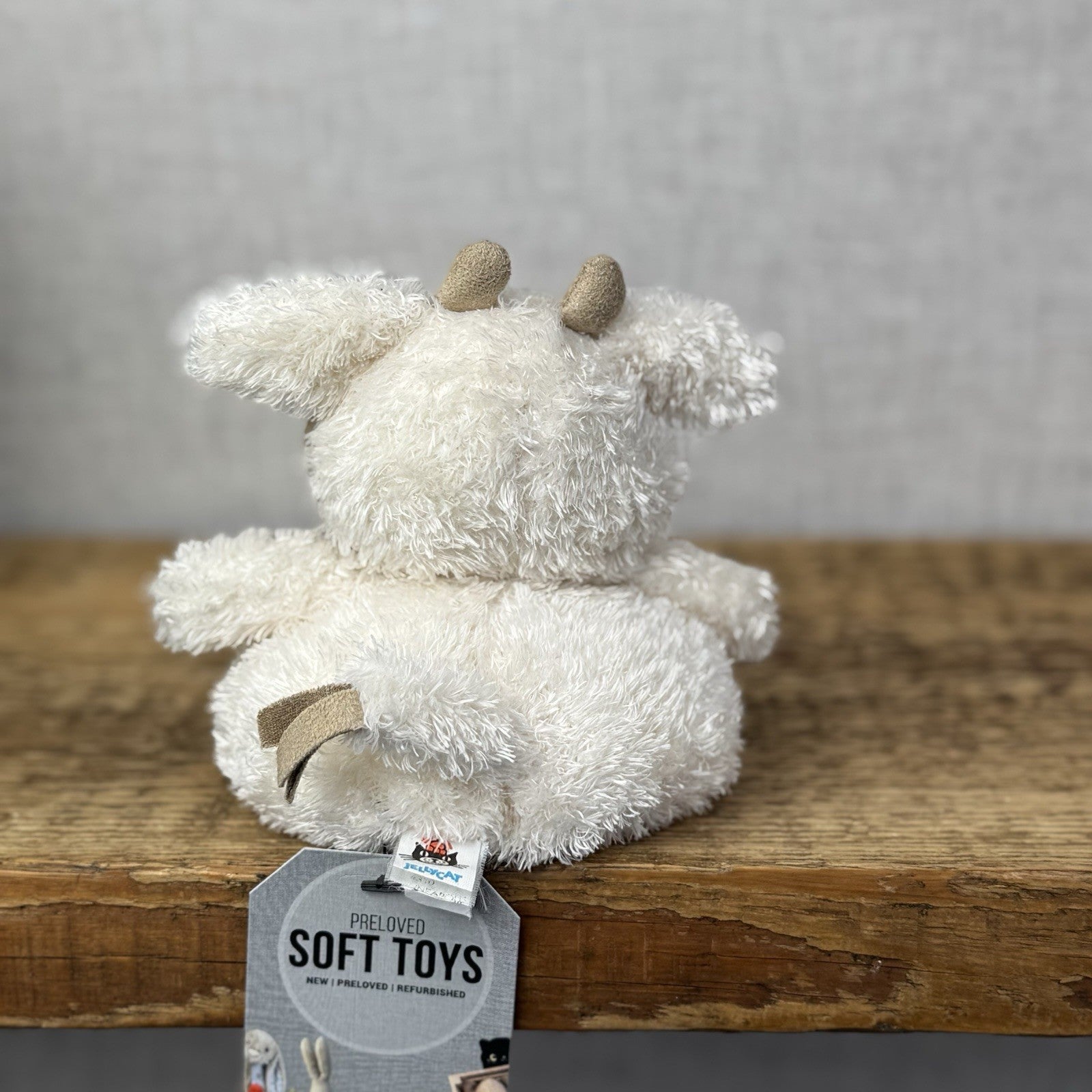 Jellycat Pudding Cow - Vintage Pudding Cow Soft Toy Pristine 5"