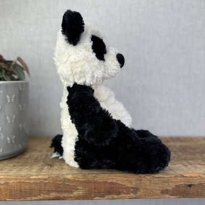 Jellycat Small Bartlesham Panda Bear - Vintage Panda With Tags Collectible 11"