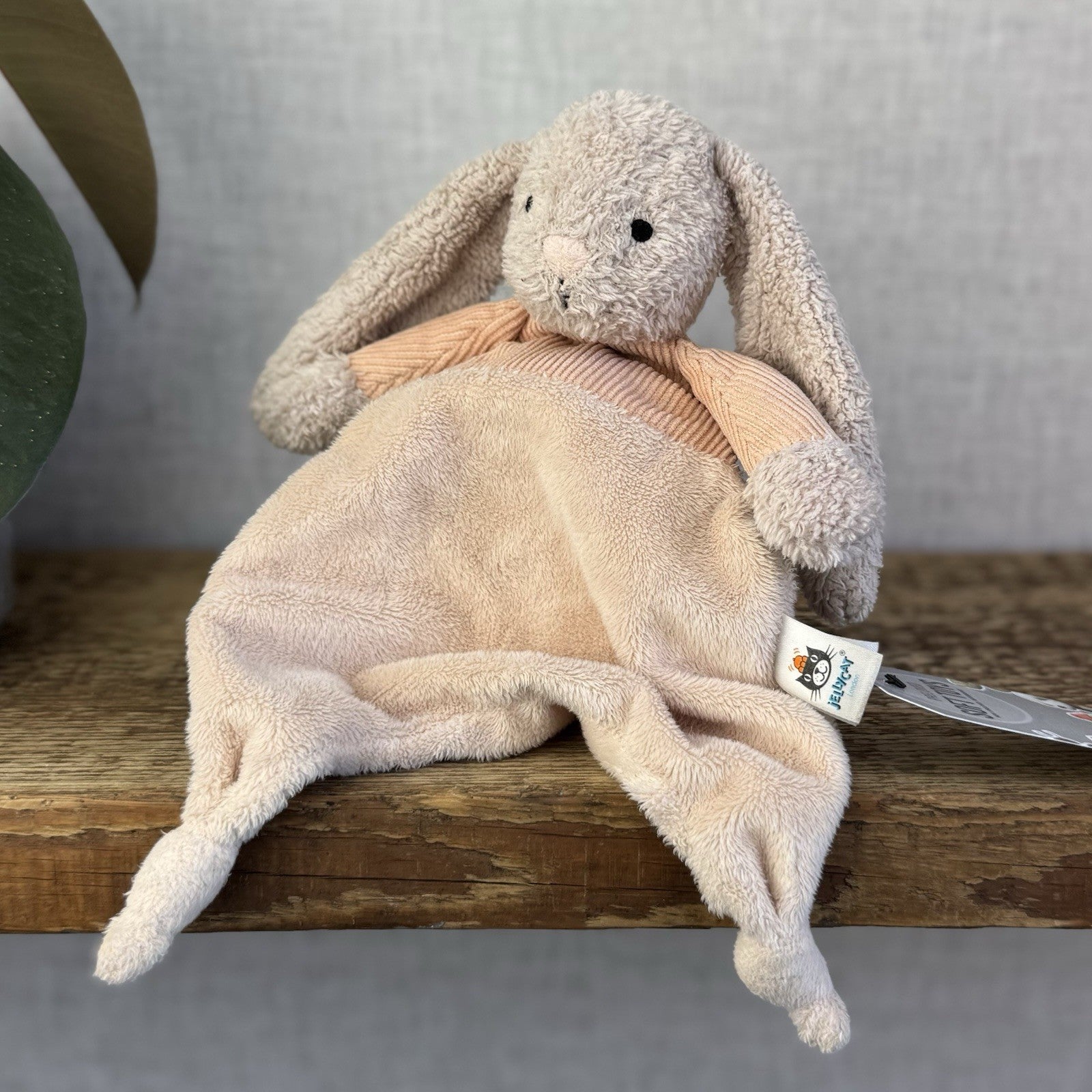 Jellycat Jumble Bunny Pink Rabbit Soother Comforter Baby Plush Soft Toy Blankie