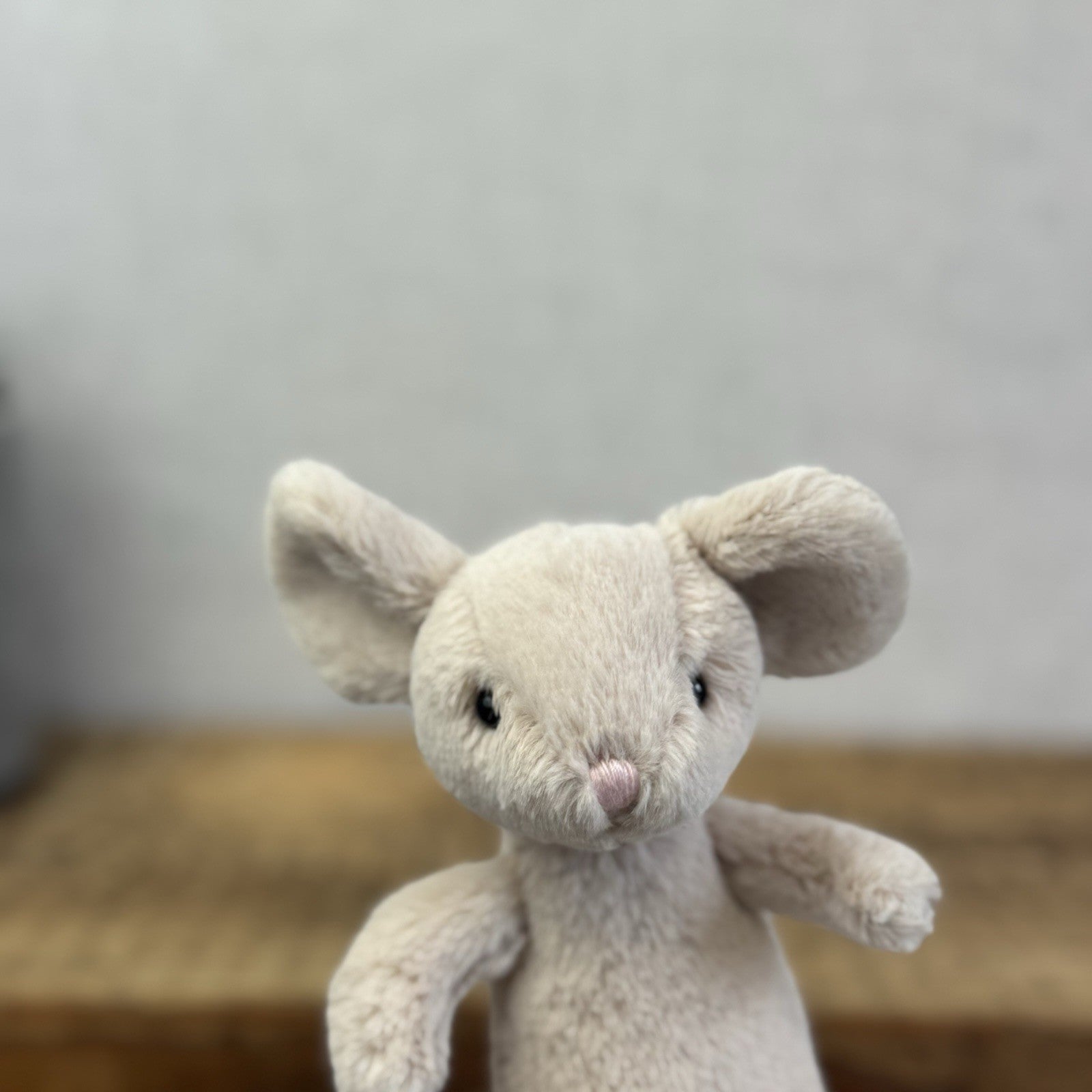 Jellycat Pipsy Mouse New With Tags Beige Small Beanie Plush Mouse Retired 5”