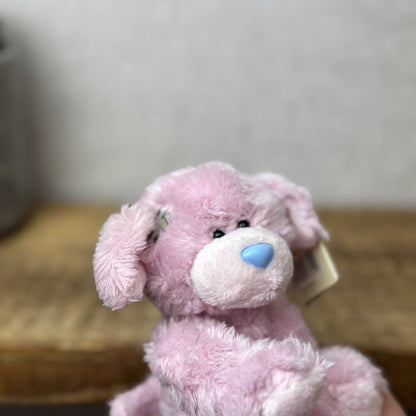 Blue Nose Friends - Tatty Puppy - Pink Fluffy Puppy Retired New With Tags 5"