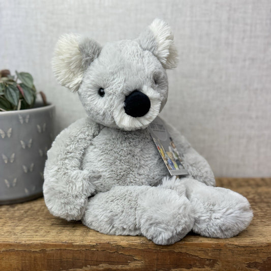 Jellycat Benji Koala Medium - Retired Soft Grey Beanie Koala Snugglet 14" (#2)