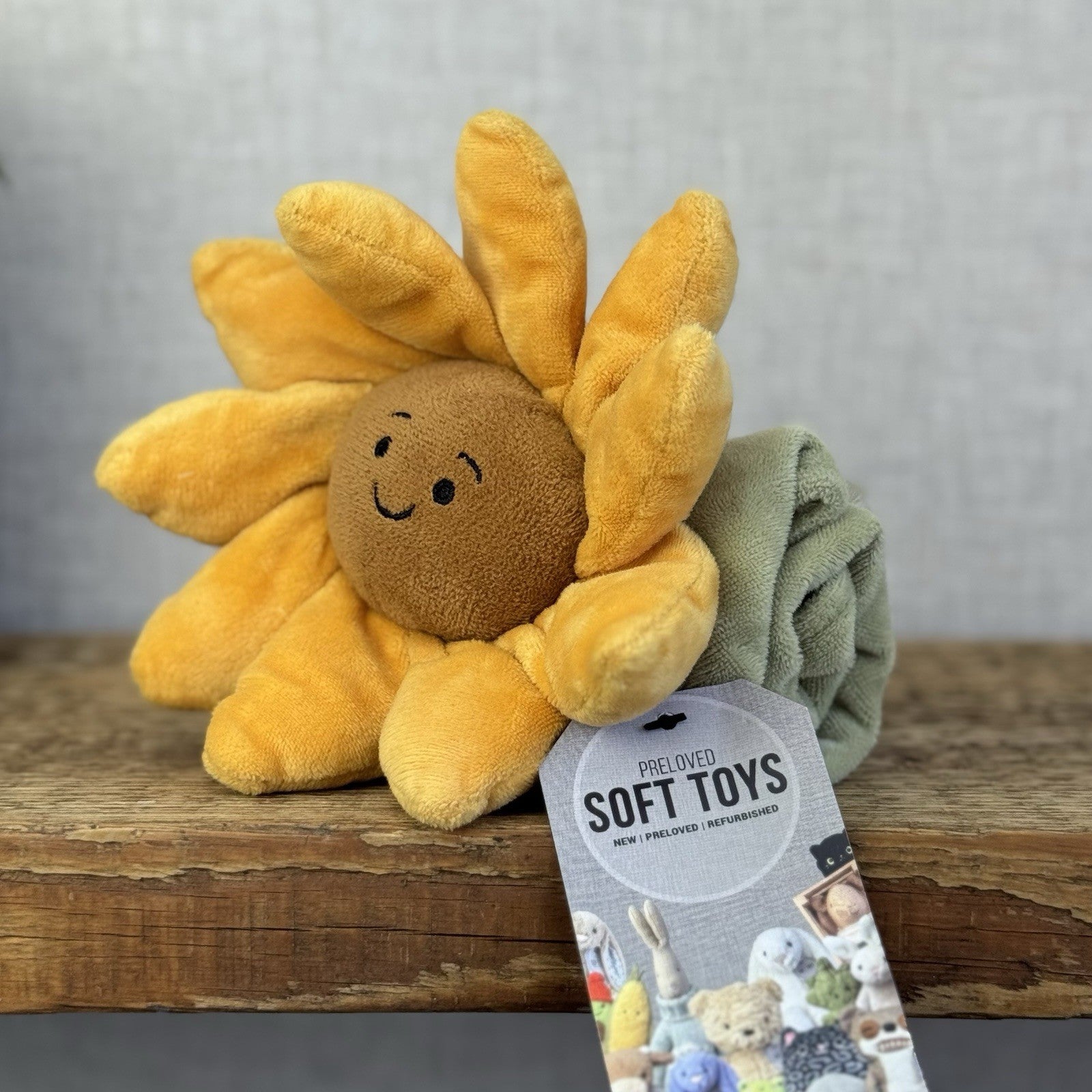 Jellycat Fleury Sunflower Soother - Flower Comfort Blanket Baby Girl Summer Gift