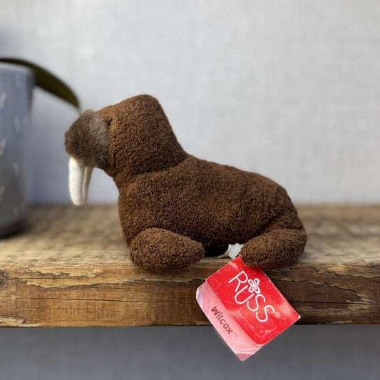 Russ Berrie Luv Pets - Wilcox Walrus - Pocket Pal Walrus Beanie - Tagged 4”