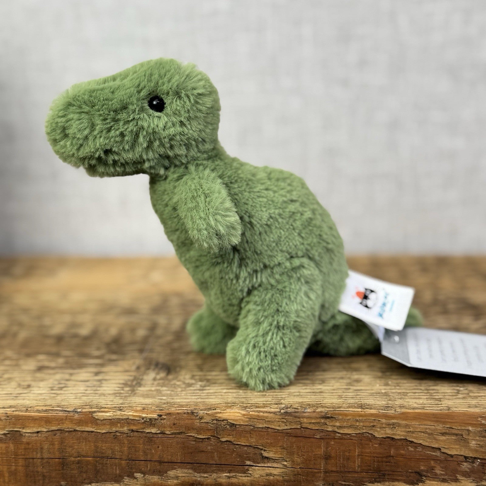 Jellycat Mini Fossily T-rex - Tiny Dinosaur Beanie Plush Retired Mini Dino 6"