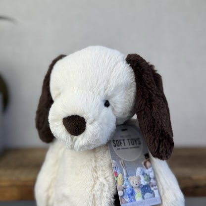 Jellycat Medium Puffles Dog Puppy - Super Soft Puppy Dog Medium Retired 12”