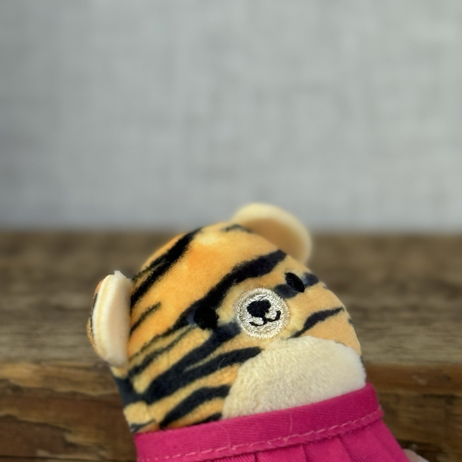 Squishmallow Squishville - Tina Tiger Miniature Squish Soft Toy In Skirt 2"