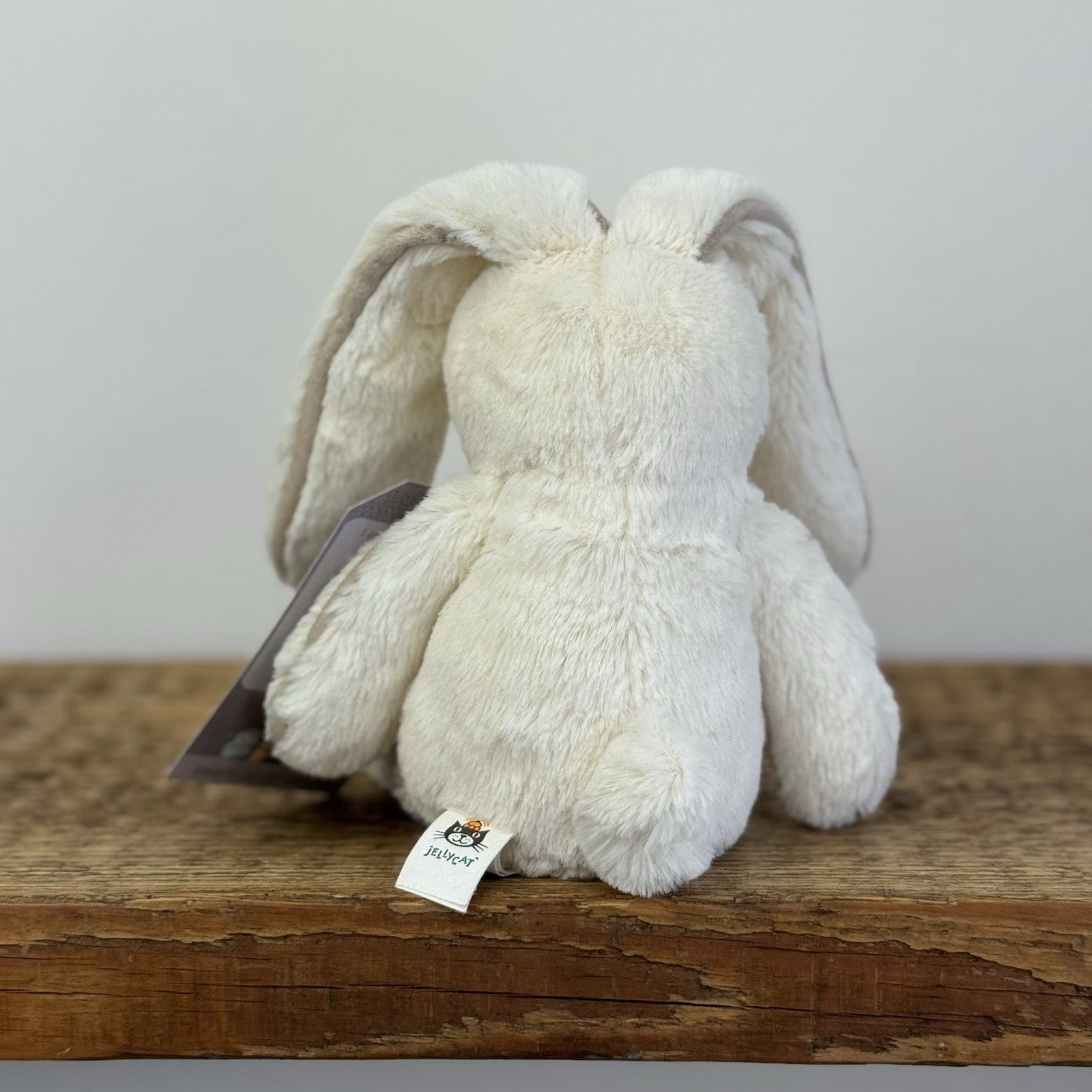 Jellycat Small Piper Bunny - White Retired Small Piped Bunny Rare NWOT 8"